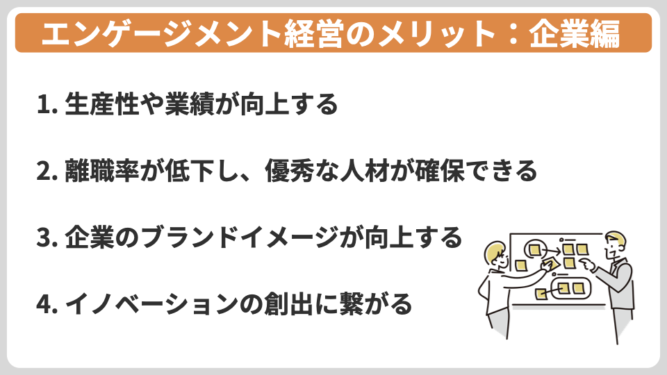 エンゲージメント経営導入のメリット　企業編