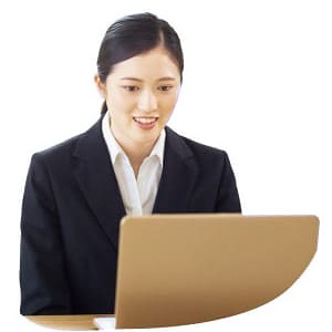 PCで内定者フォローのイベントに参加する内定者